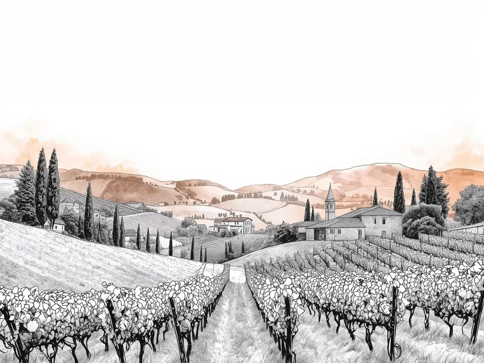 Italiaans landschap Toscane